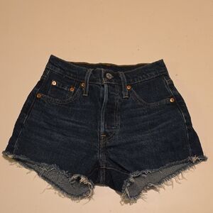 Levi's Dark Blue Jean Shorts